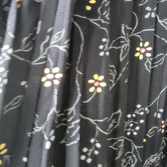 Talbots womens Pleated midi skirt sz xl floral pull on cottagecore boho Peasant - Picture 5 of 7